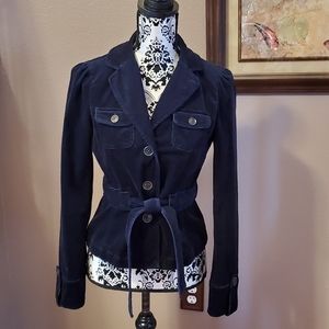 LOFT navy blue corduroy jacket size 4